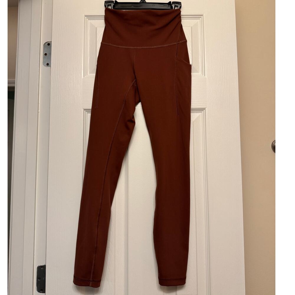 Lululemon Roasted Brown Wunder Train Legging Size 2 - Picture 4 of 9